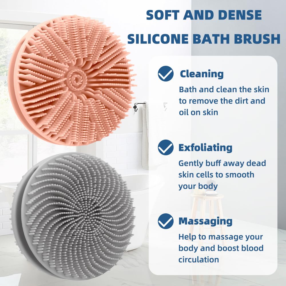 VToALARD silicone bath brush suitable for all skin types, including sensitive skin.