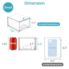Vtopmart acrylic bathroom organizer with handles provides easy access.