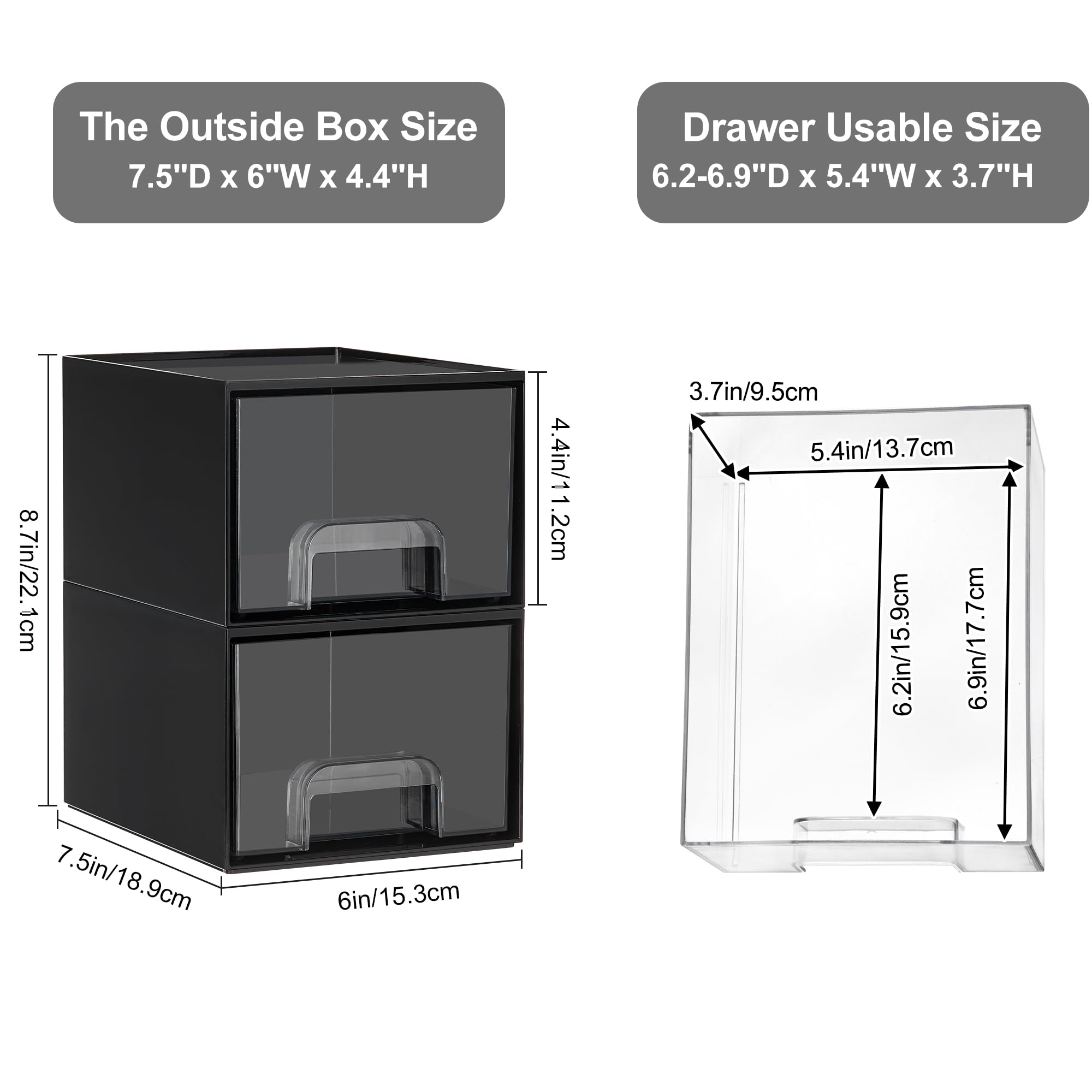 Vtopmart office-desk drawer system keeping small supplies tidy and within reach
