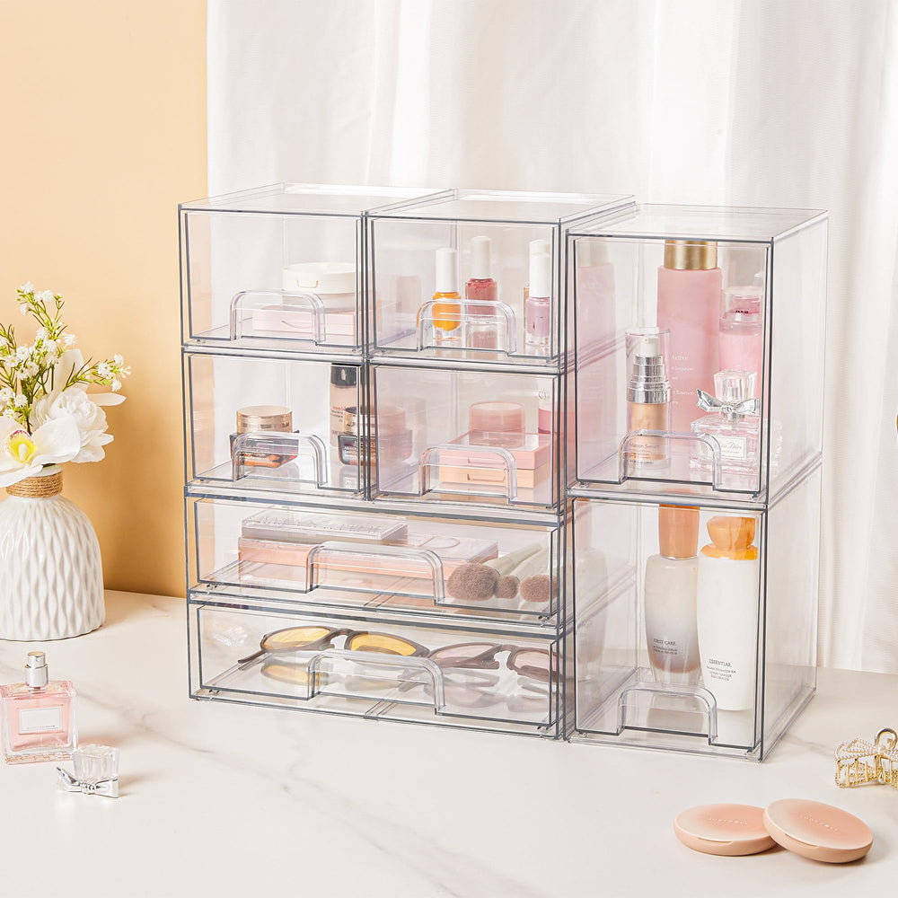 Vtopmart laundry room storage drawers enabling vertical laundry supply organization