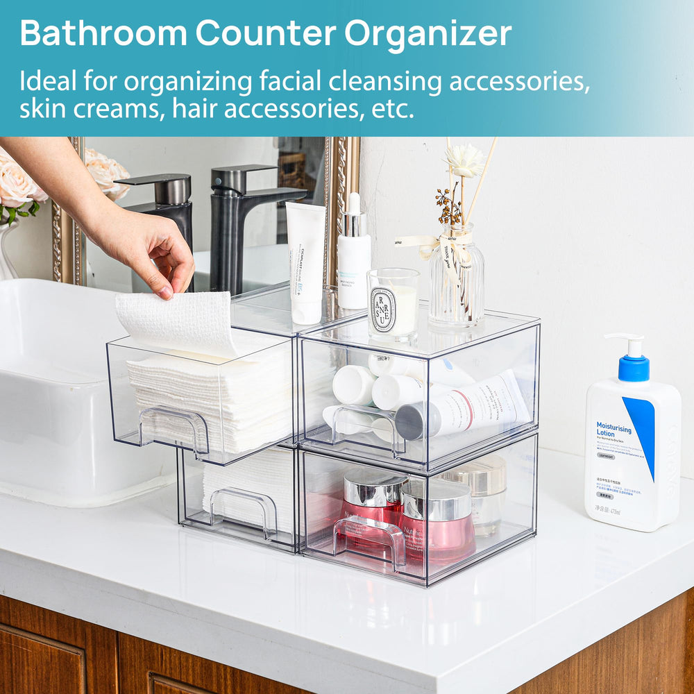Vtopmart compact storage for medicine cabinet and desk.