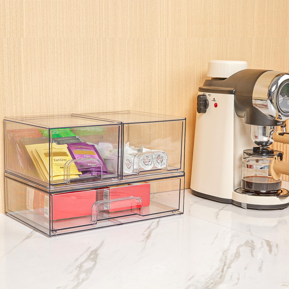 Vtopmart drawers with non-slip pads stay steady during use