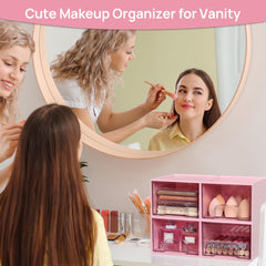 Vtopmart stackable pink drawers save vertical space in any room