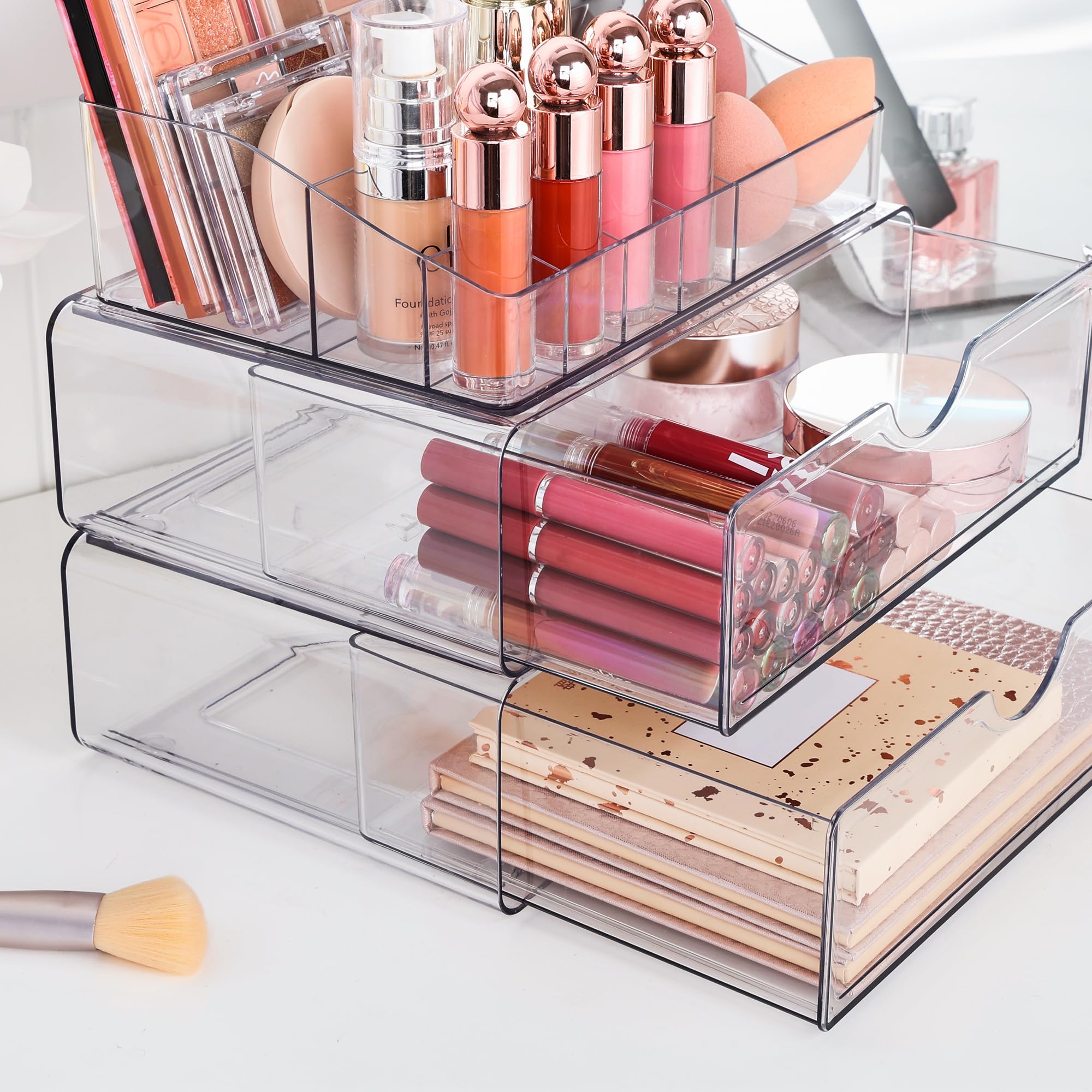 Vtopmart stylish durable makeup organizer pairs with modern decor and beauty routines.