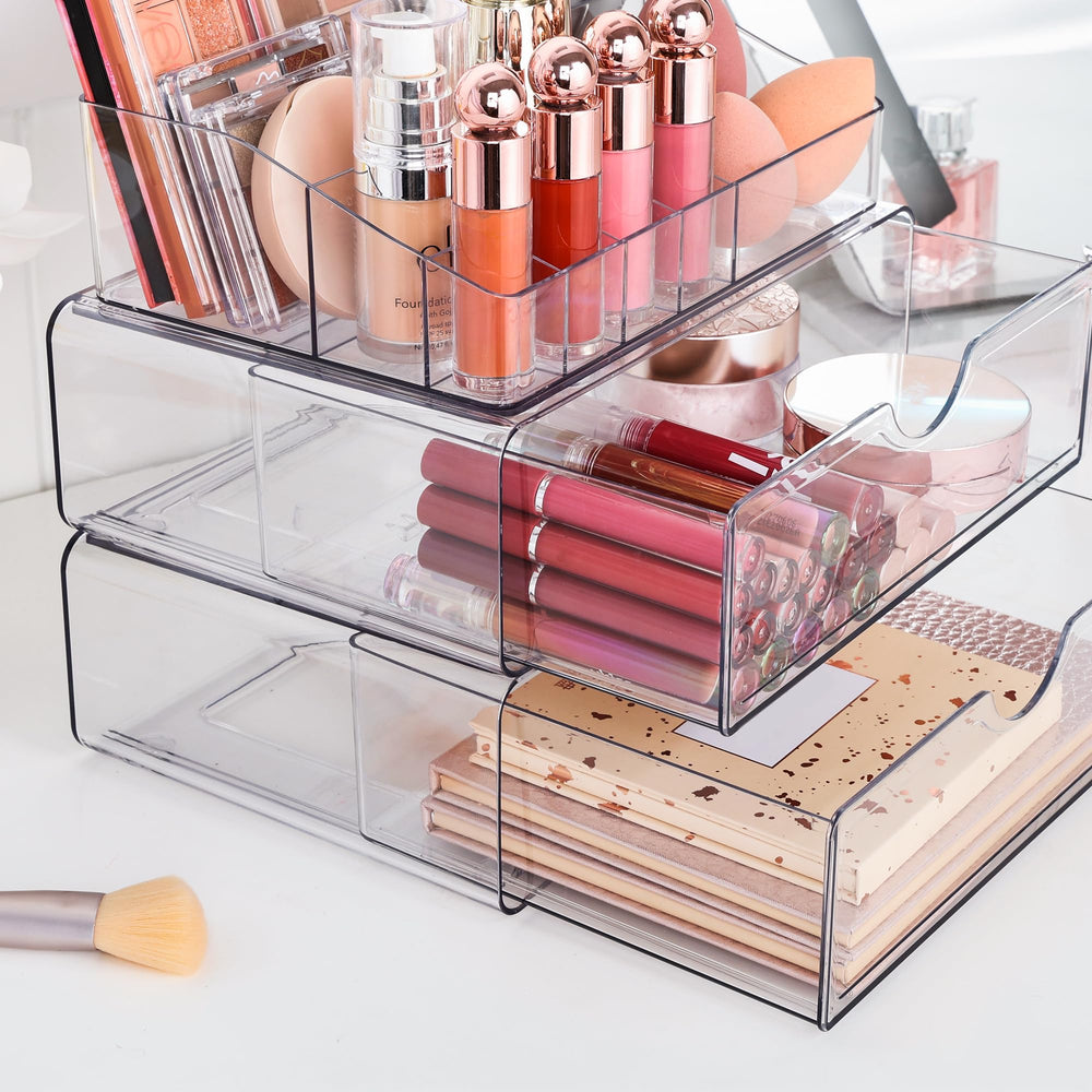 Vtopmart stylish durable makeup organizer pairs with modern decor and beauty routines.