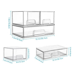Vtopmart vanity-countertop storage keeps beauty items neat on the vanity.