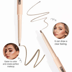 Vugnna Eyebrow Pencil shade-range swatch in Medium Brown.