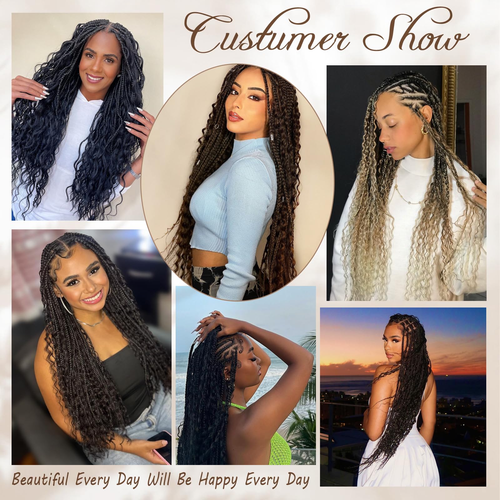 Vustbeauty 24inch 1b color with vibrant shine boho vibe.