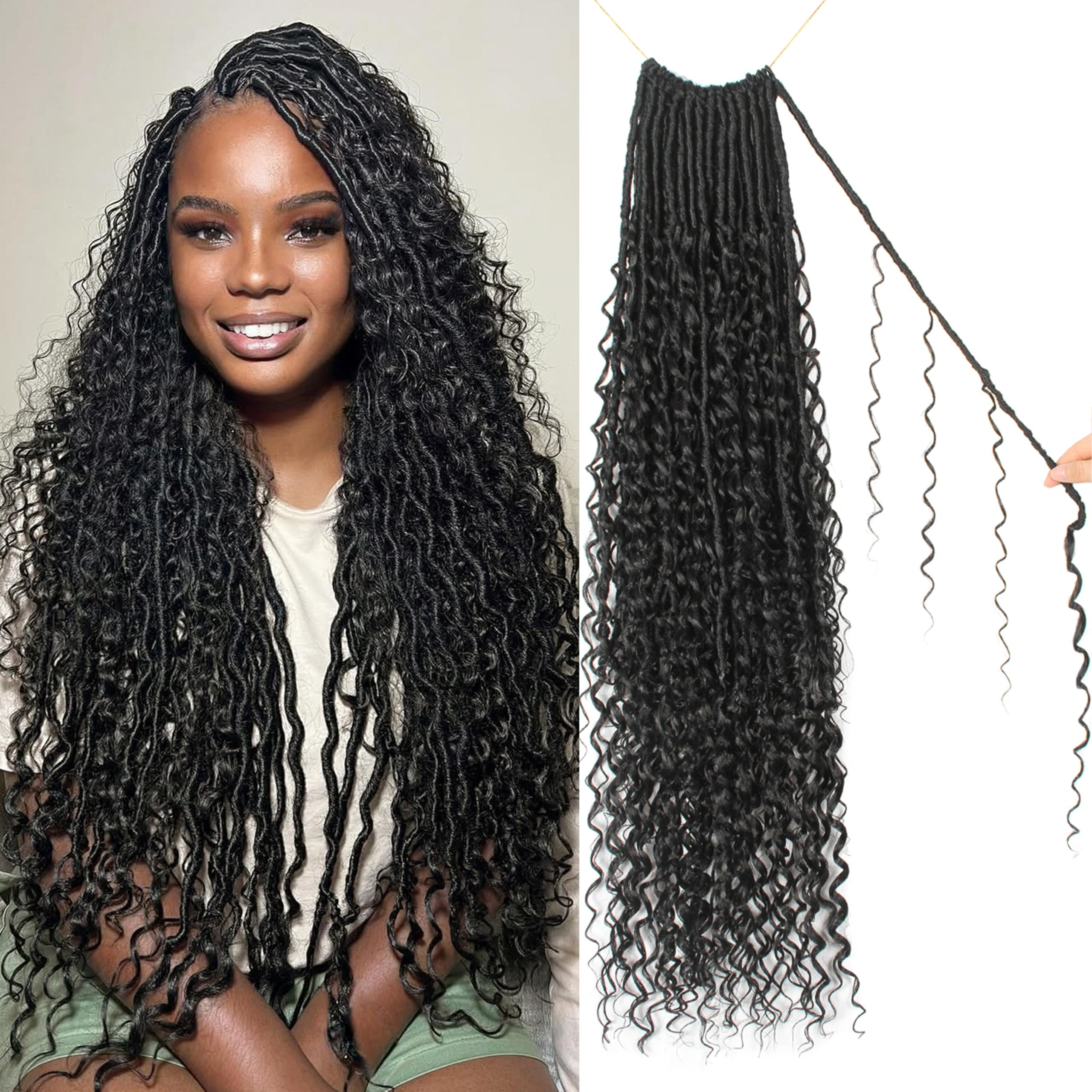 VustBeauty Goddess Locs 30inch bundle-pack overview for full-head installation