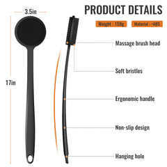 VWMYQ double-sided brush head for exfoliation and massage.