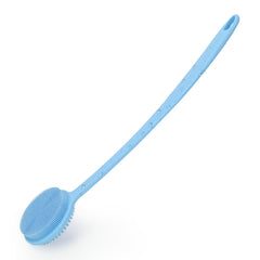 VWMYQ silicone back scrubber with 17-inch handle for easy reach and exfoliating cleanse
