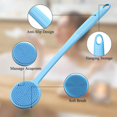 VWMYQ double-sided brush head delivers rich foam and gentle exfoliation in one pass