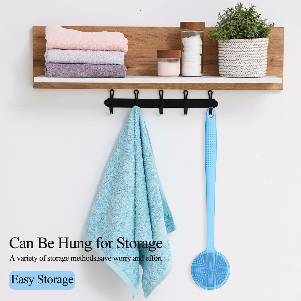VWMYQ silicone brush offers hygienic, durable cleaning for shower skin