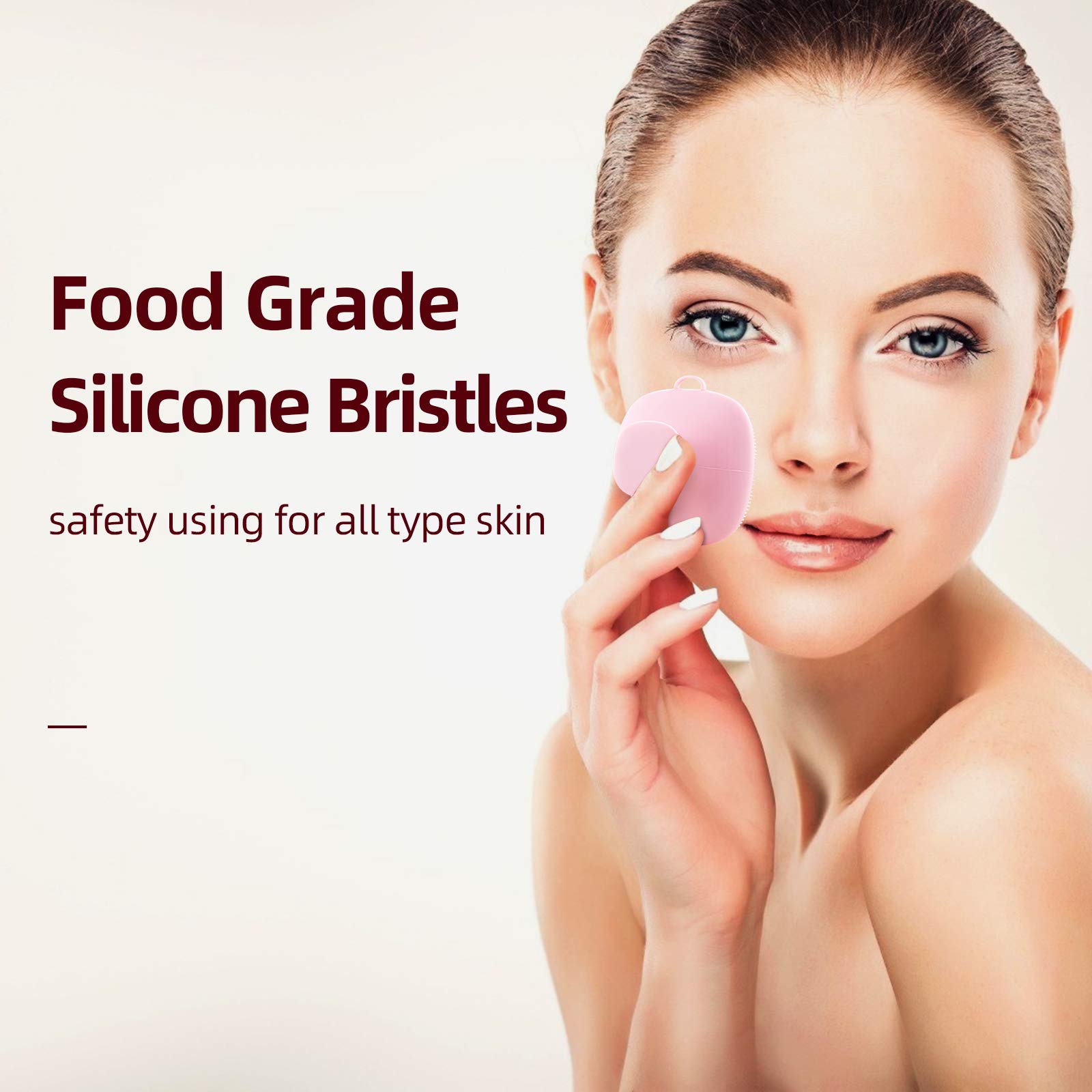 VWMYQ silicone face scrubber hanging hole keeps it dry and accessible