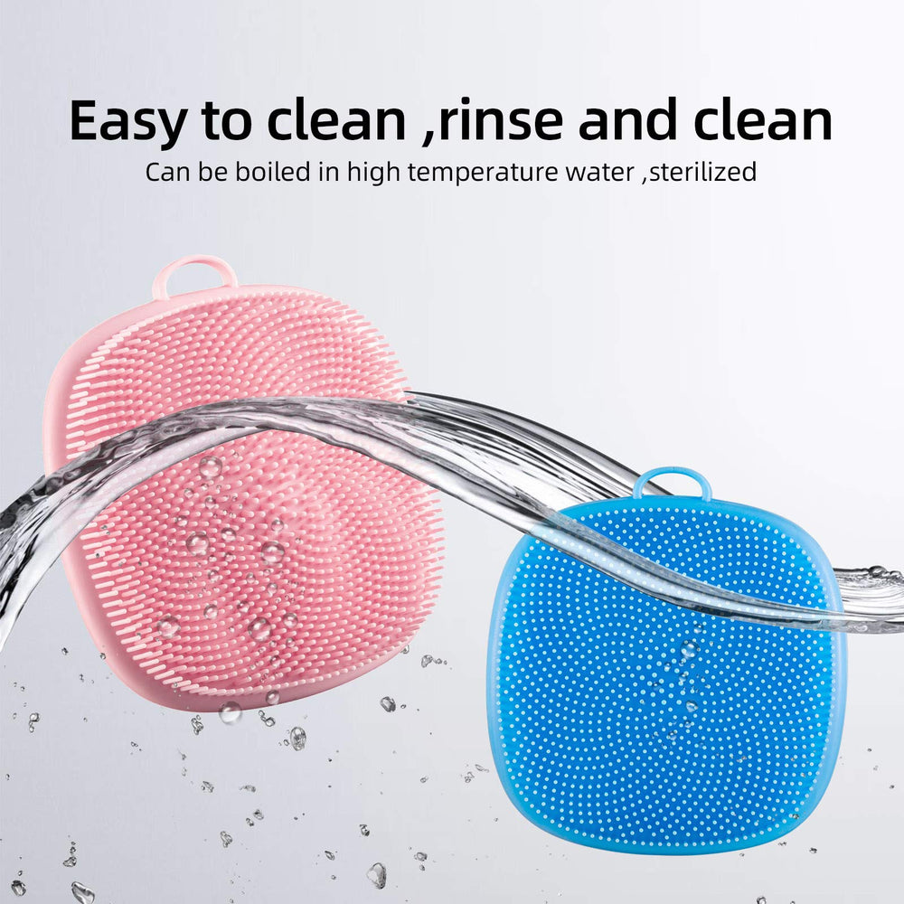 VWMYQ silicone face scrubber targets nose and T-zone for effective cleansing