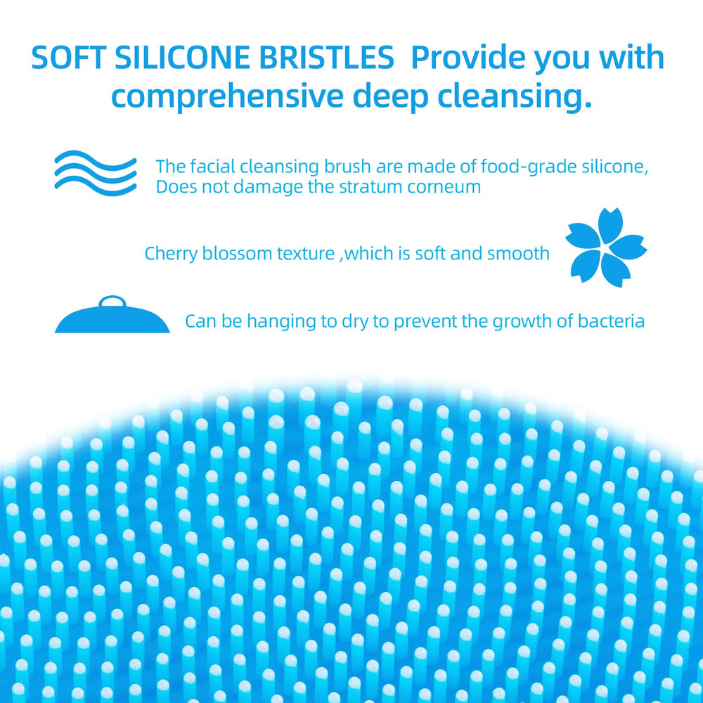 VWMYQ silicone face scrubber travel-friendly size fits in bags