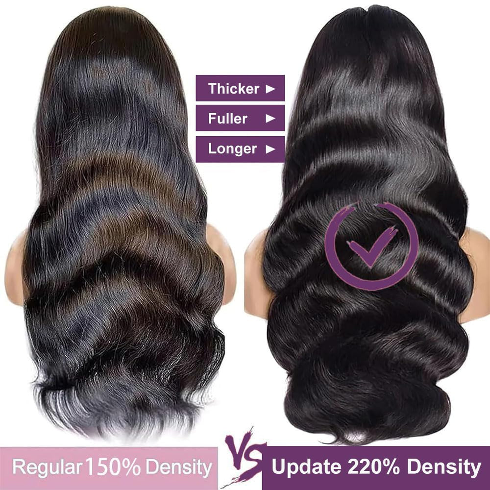 VXCVAE HD lace front creates invisible scalp illusion and parting options.