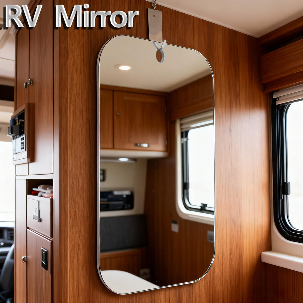 VXKZF versatile mirror used for shaving, makeup, and brushing teeth