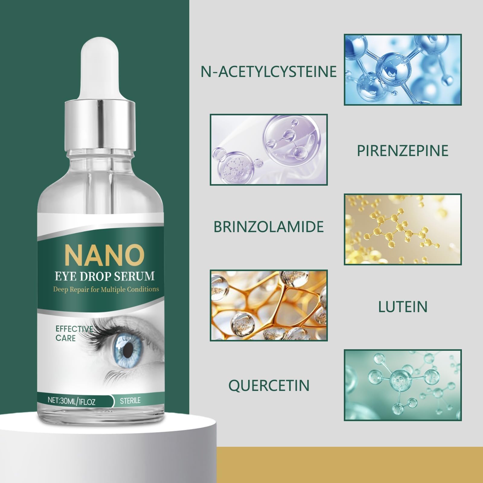 VYIUNKTE Optifusion Eye Drops portable pack highlights on-the-go convenience.