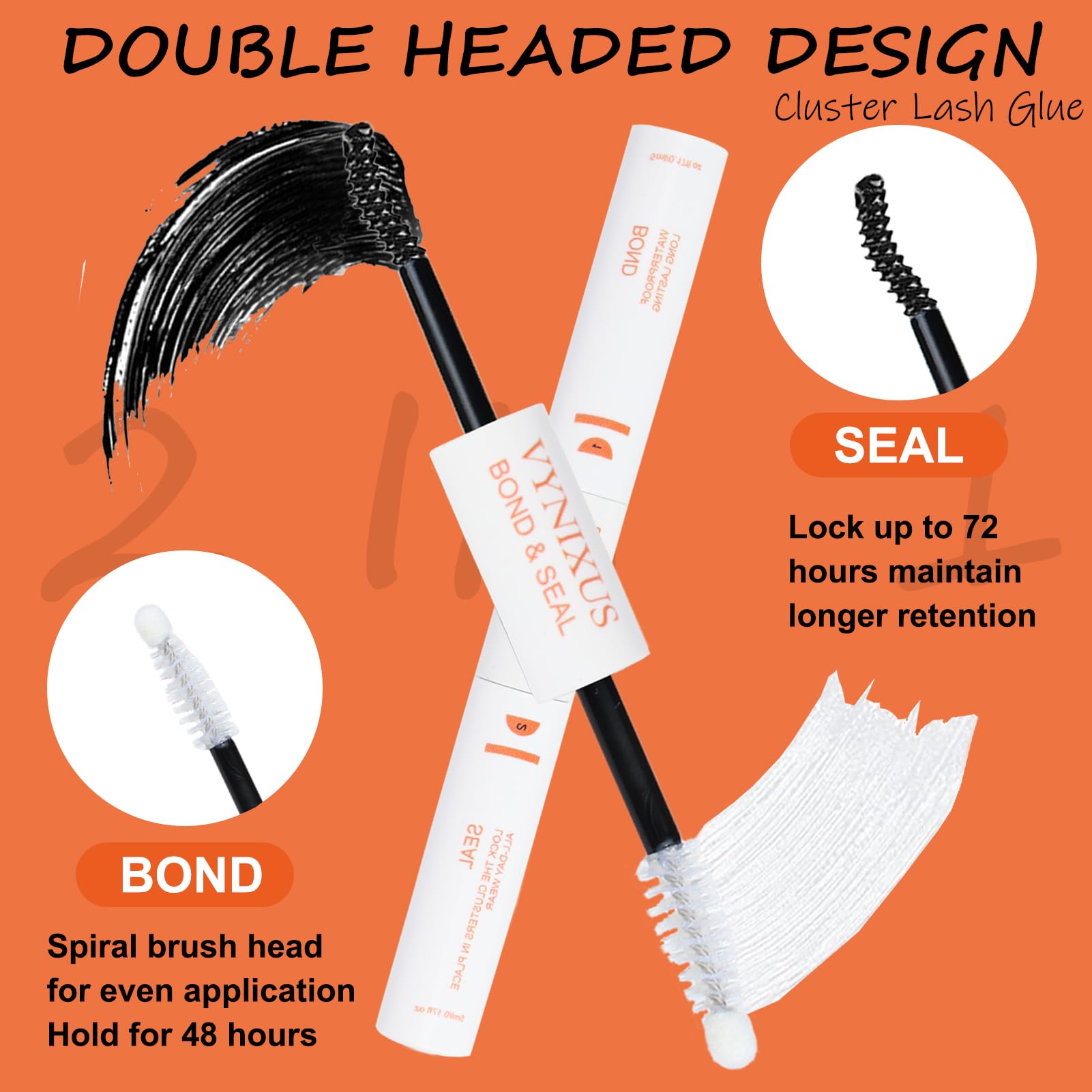 VYNIXUS DIY lash-extension kit box highlights simple, 3-step application