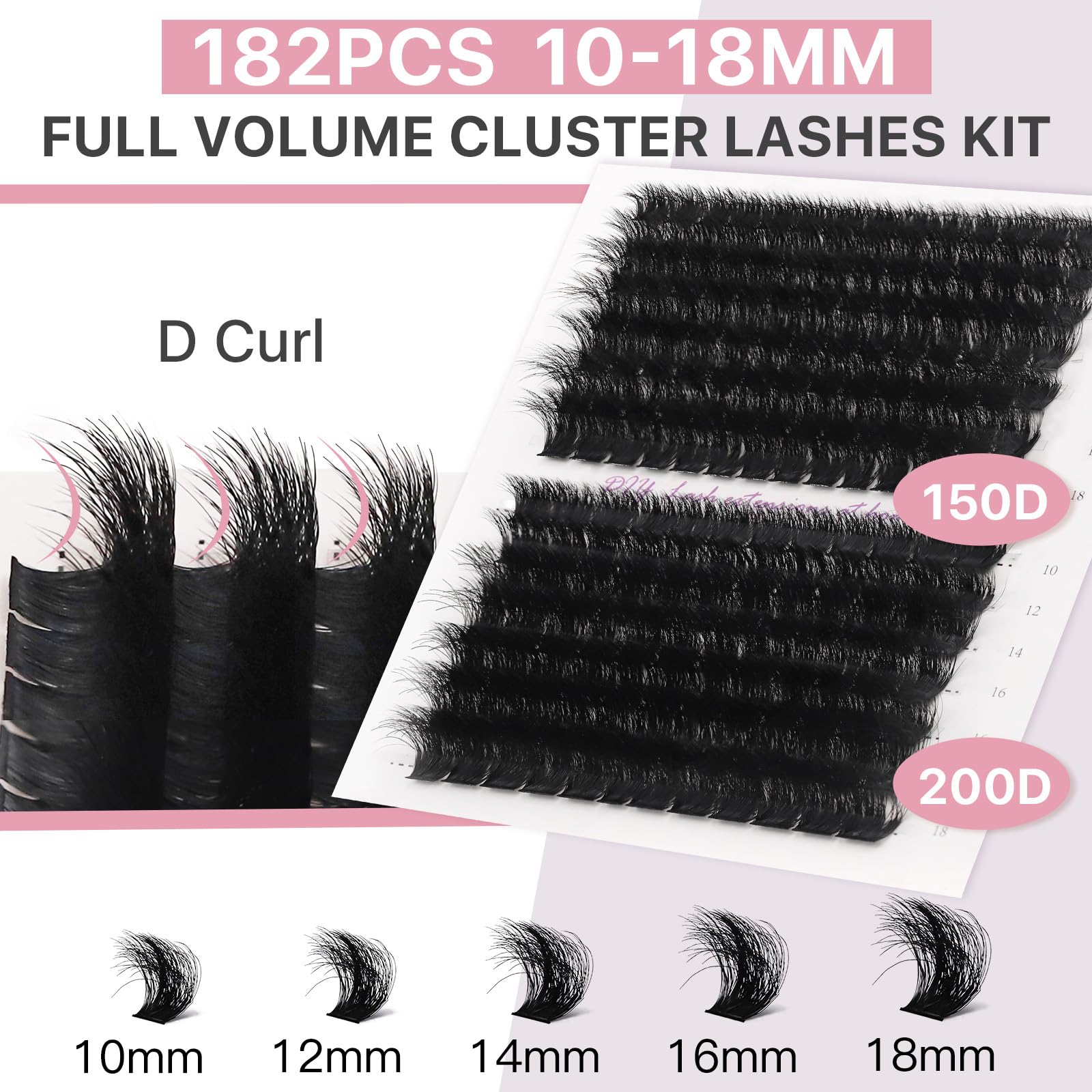 Vznffur Fluffy Lash Extension Kit bond and seal helps secure extensions for lasting wear.