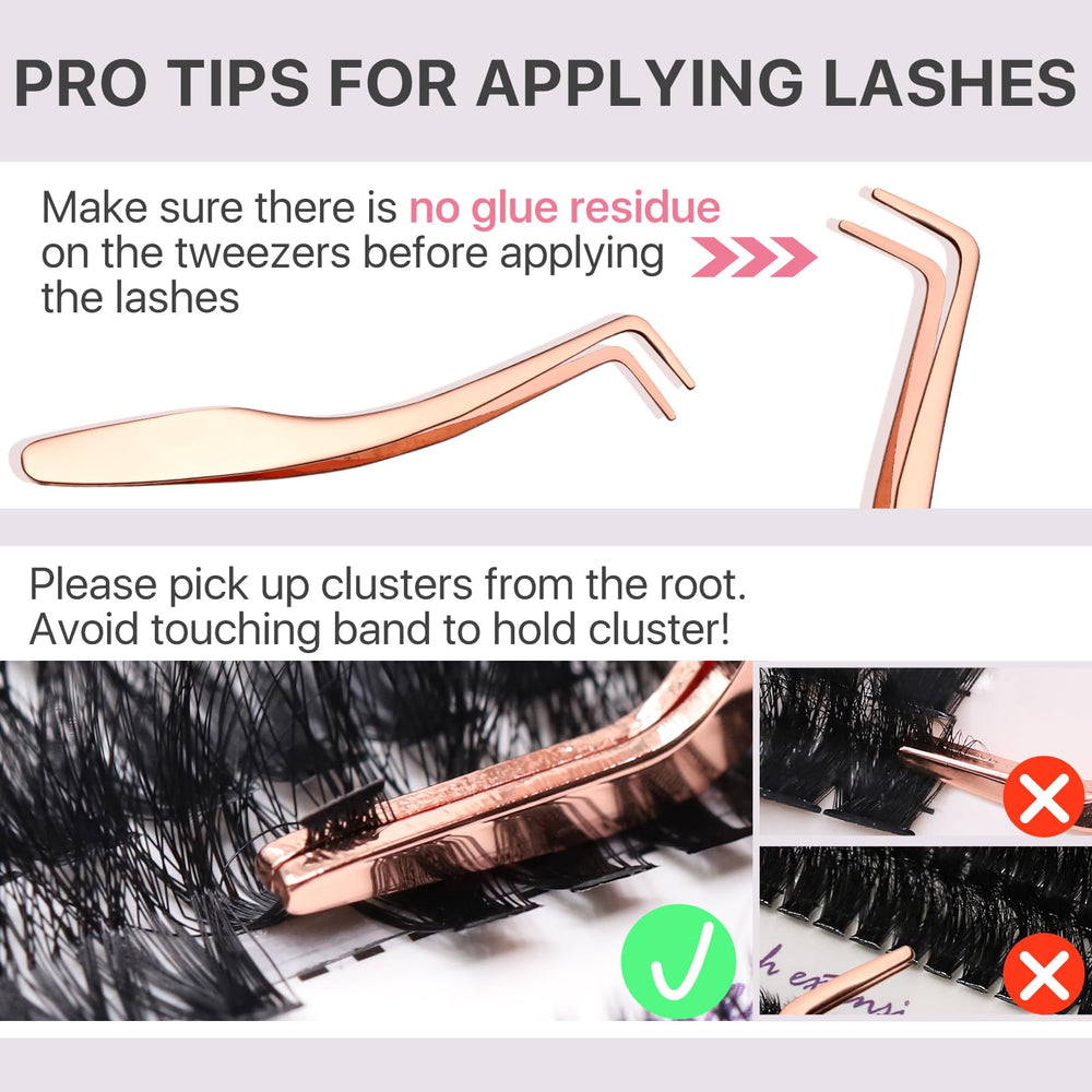 Vznffur Fluffy Lash Extension Kit packaging image highlights organized kit for easy at-home use.