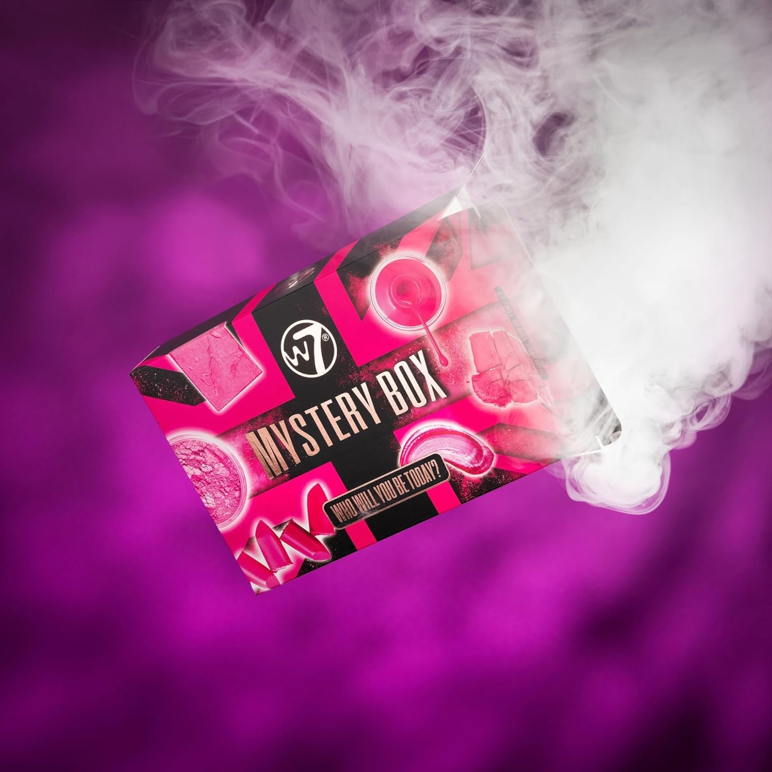 W7 Makeup Set Box cruelty-free packaging signals ethical gifting option.