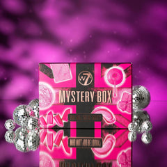 W7 Makeup Set Box inside view focuses on eye products for versatile looks.