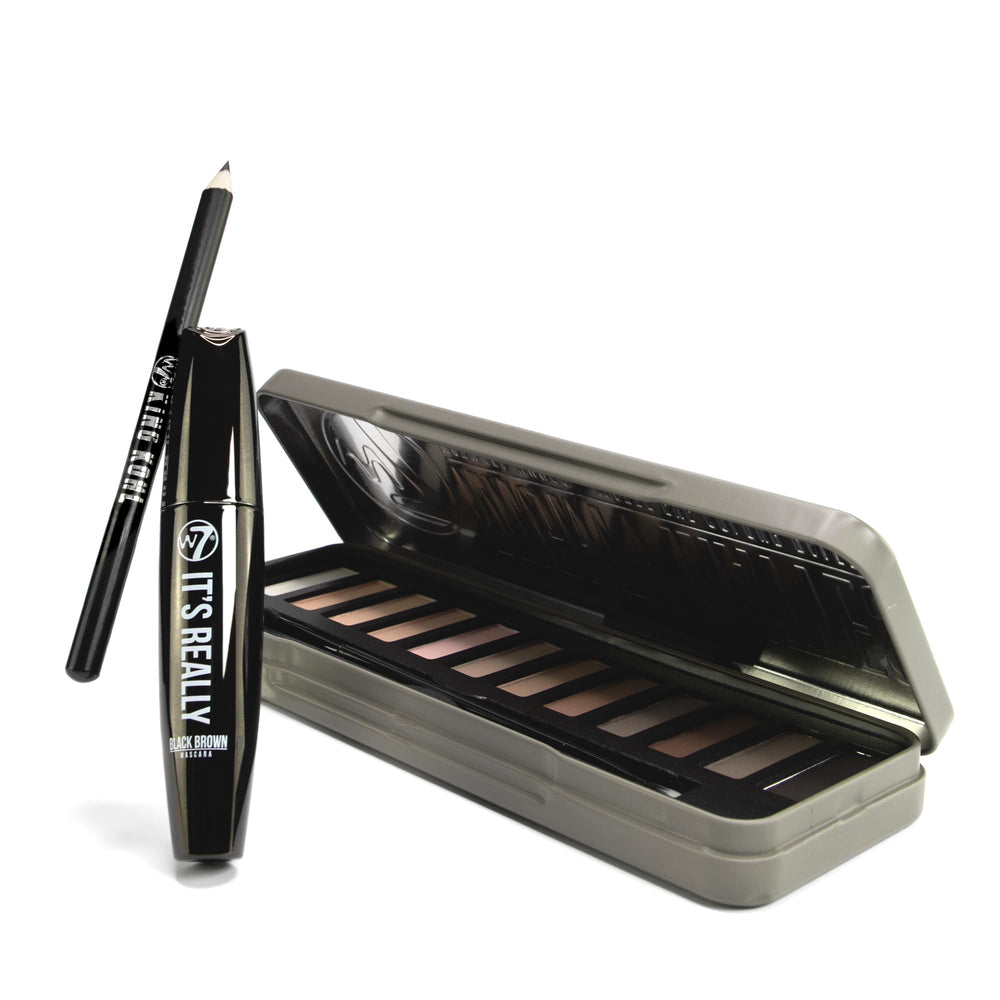 W7 Meet Your Mattes gift set packaging emphasizes cruelty-free makeup options.