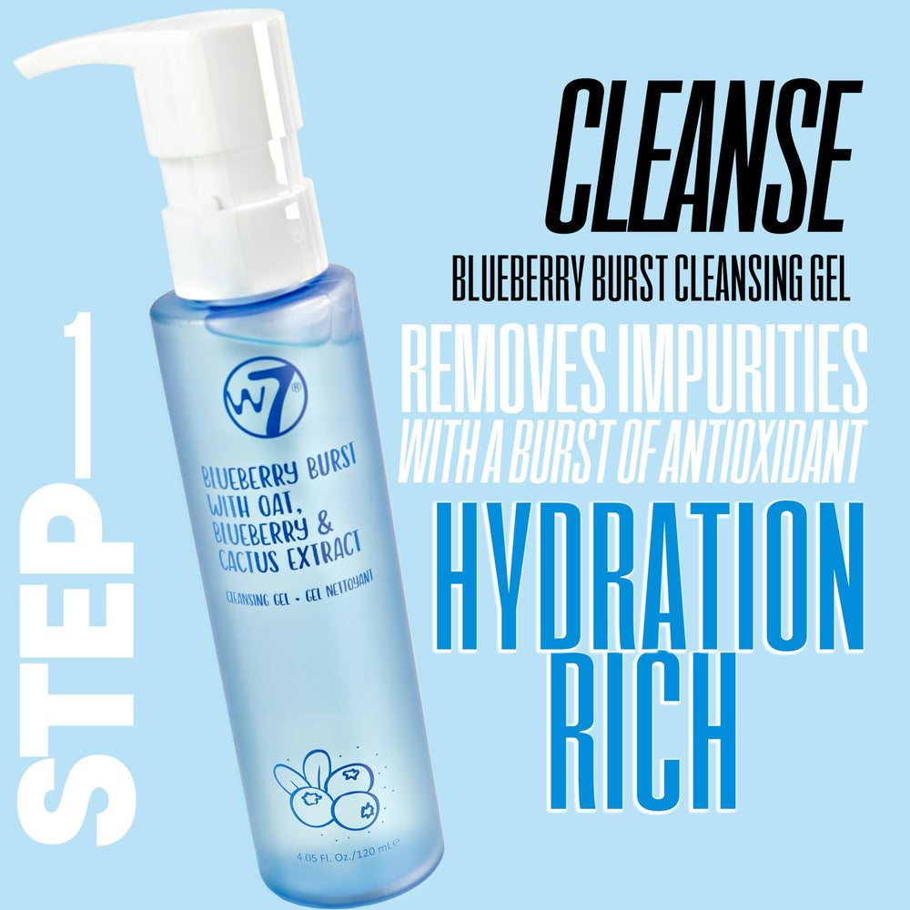W7 Self Care Green Time toner bottle balances and soothes skin for prep