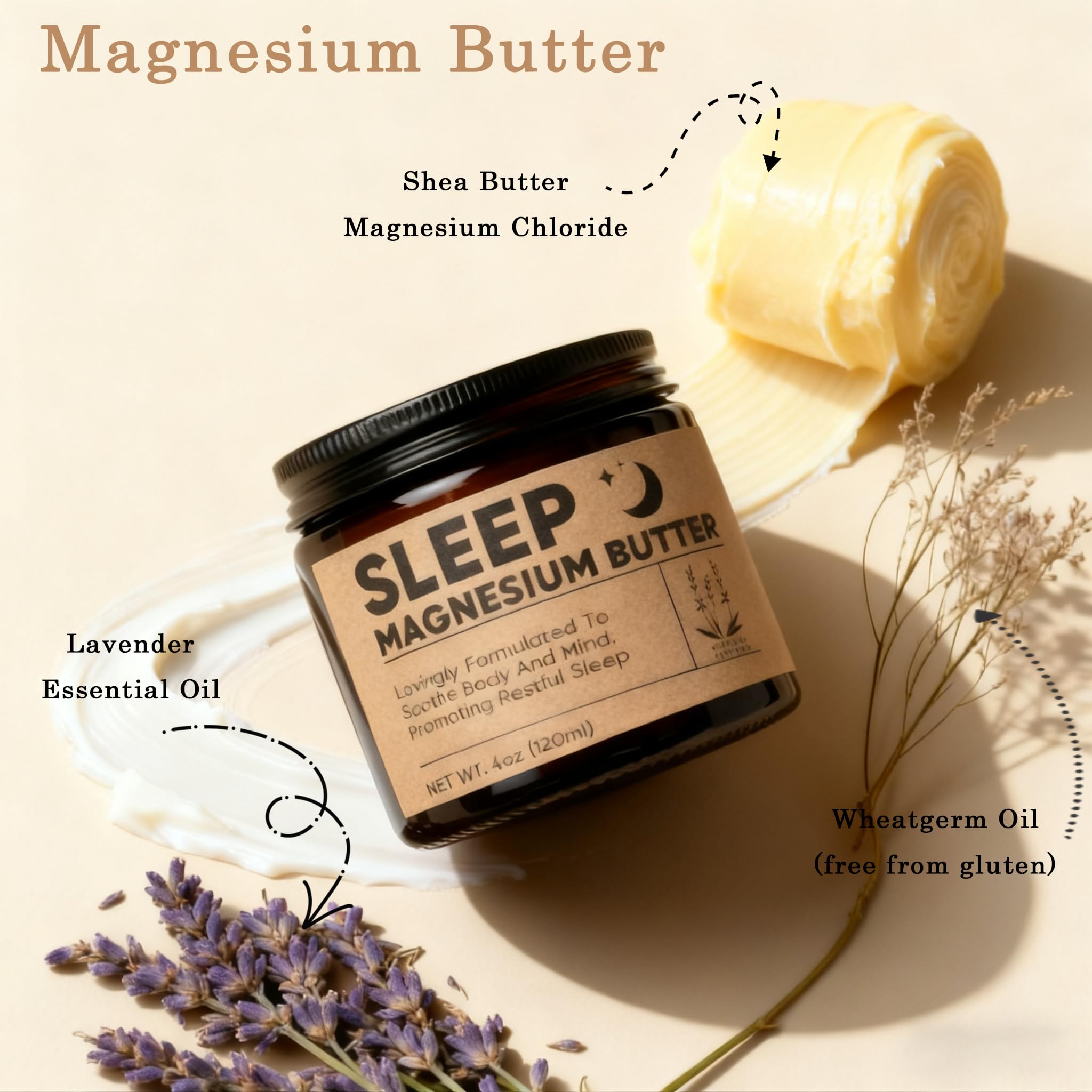 WAESKI Magnesium Butter with arnica and essential oils for soothing soreness