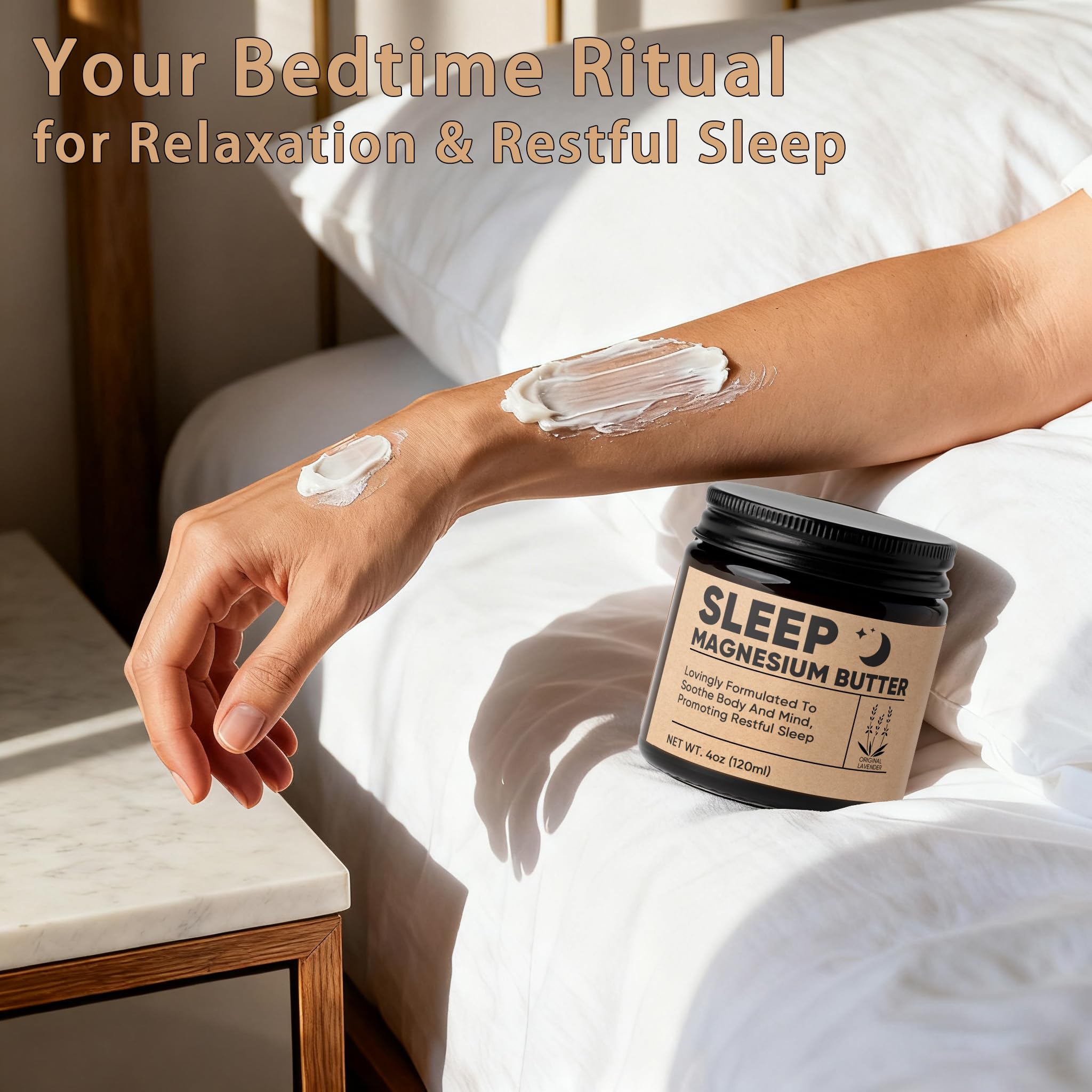 WAESKI Magnesium Butter texture close-up emphasizes rich hydration and smooth application