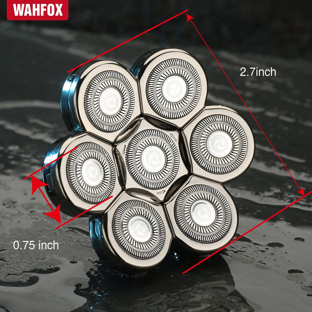 WAHFOX 7D floating heads adapt to facial contours for thorough trimming.