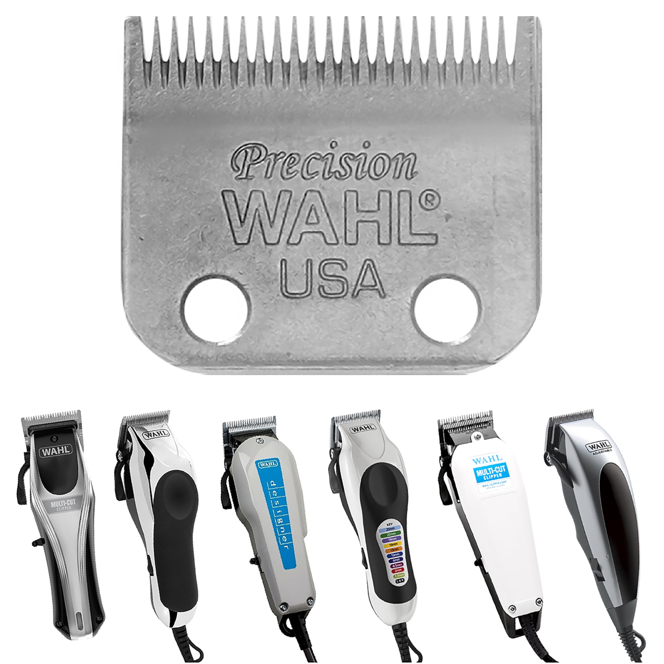 Wahl 1045 blade set model 9100-9200-9400 closeup for easy blade replacement