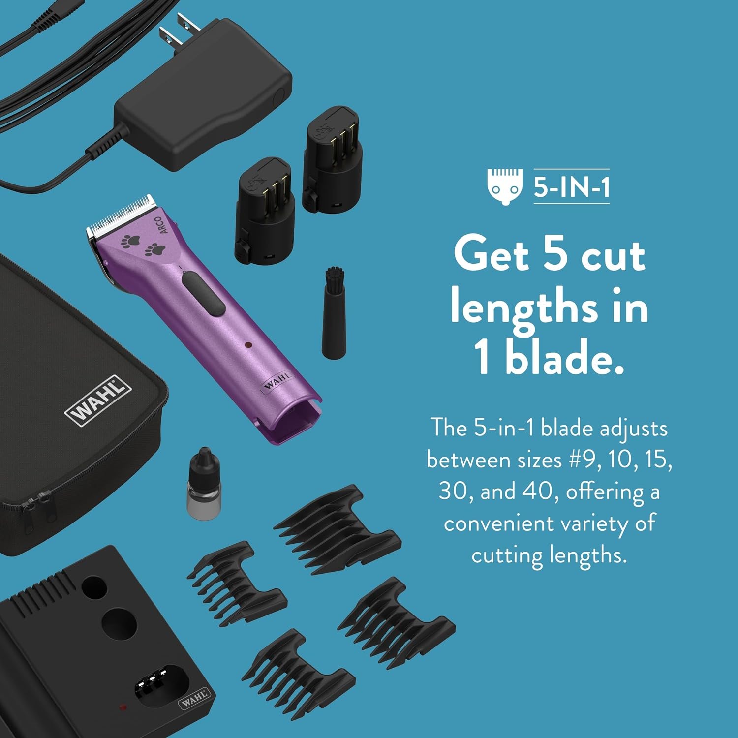 Wahl Arco charging stand holds clipper neatly while recharging.