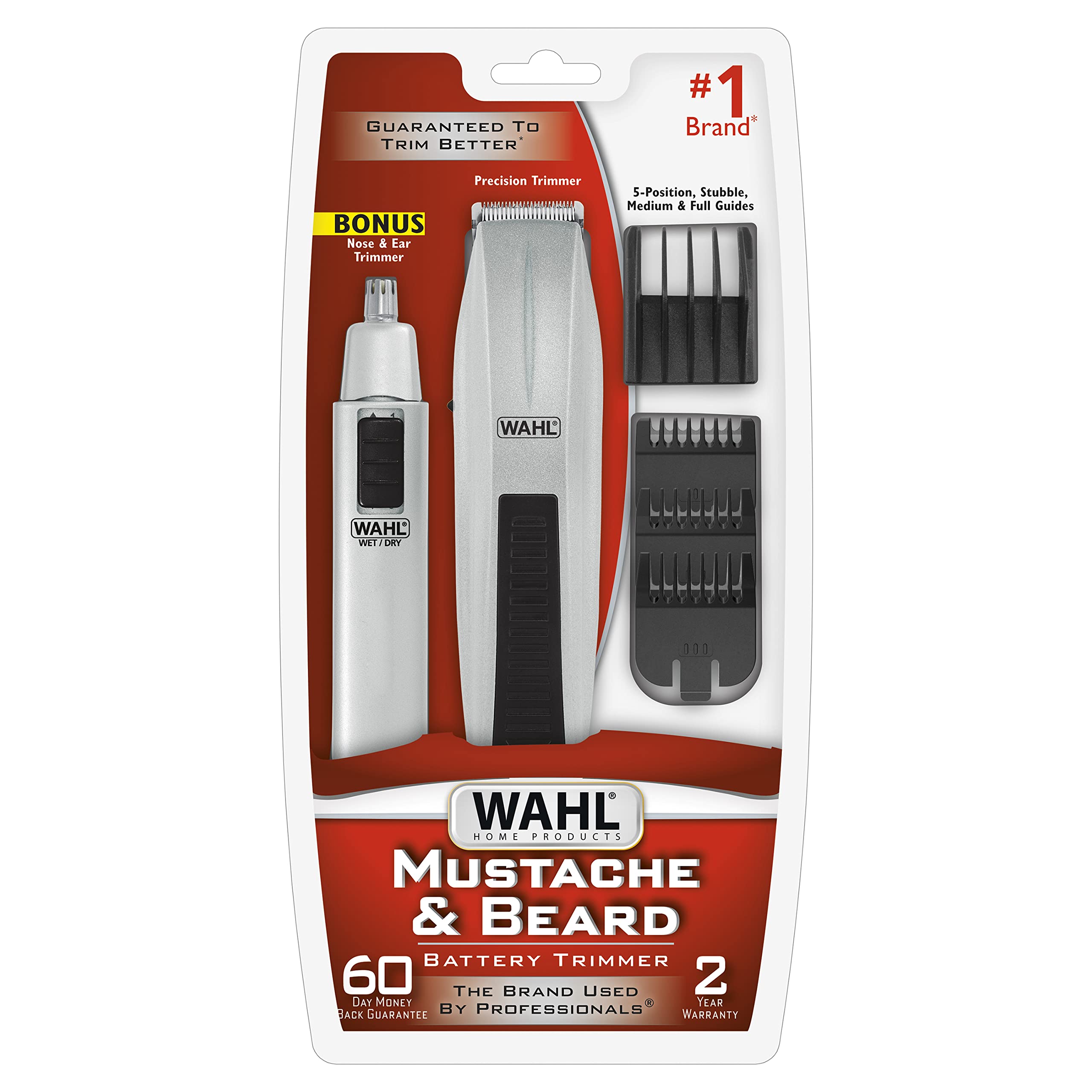 Wahl battery-operated trimmer on-the-go convenience for daily use.