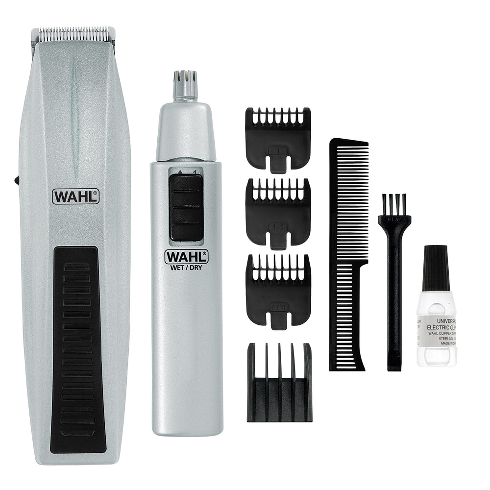 Wahl beard-trimmer closeup blades for precise trims and smooth contours.