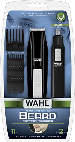 Wahl five-position-guide close-up enabling customizable beard lengths