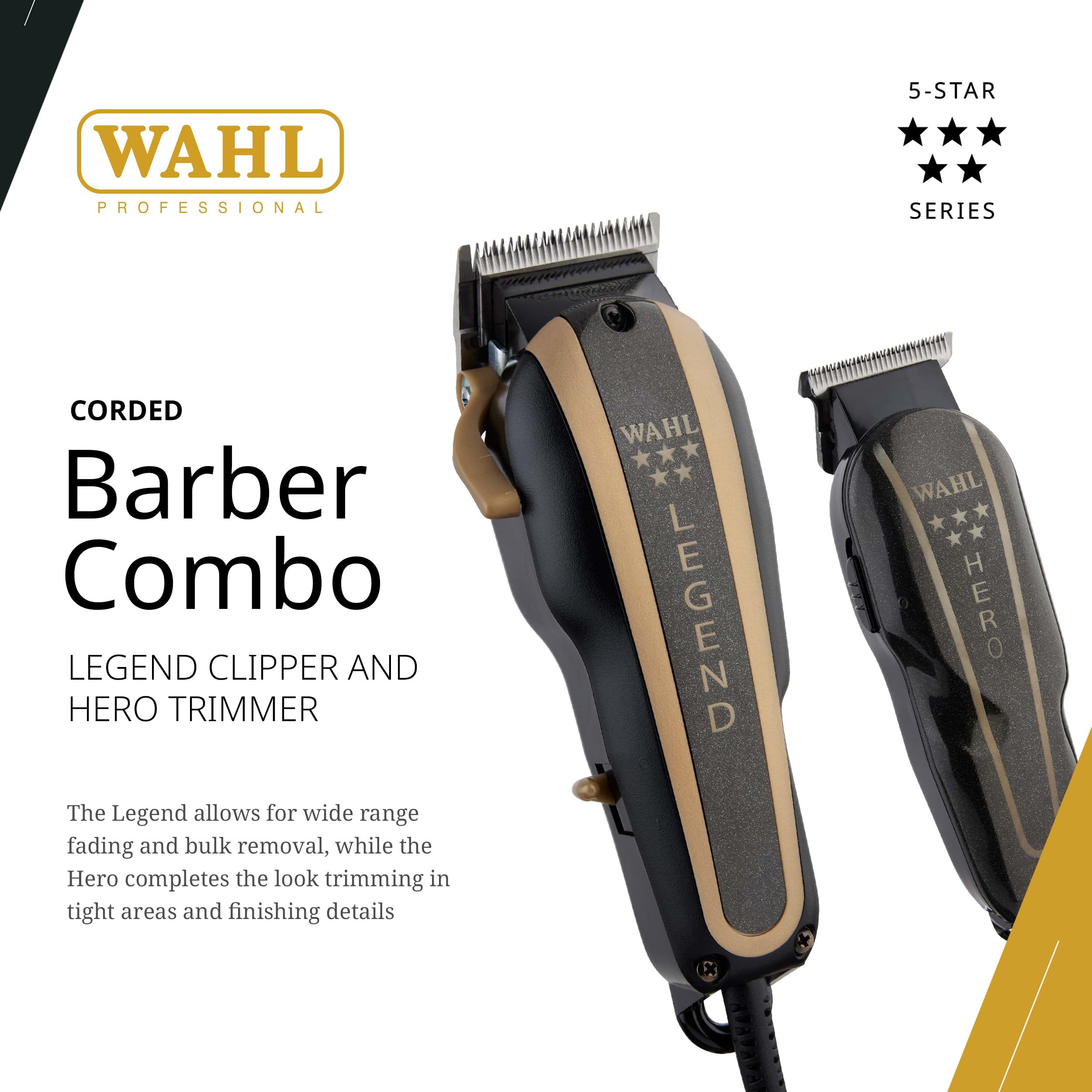 Wahl Hero T-Blade trimmer close-up highlighting sharp edge for detailing.