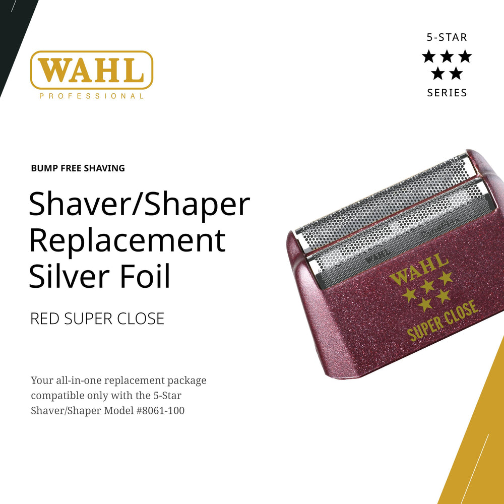 Wahl Professional 5 Star Shaver Shaper foil hypoallergenic silver for sensitive skin