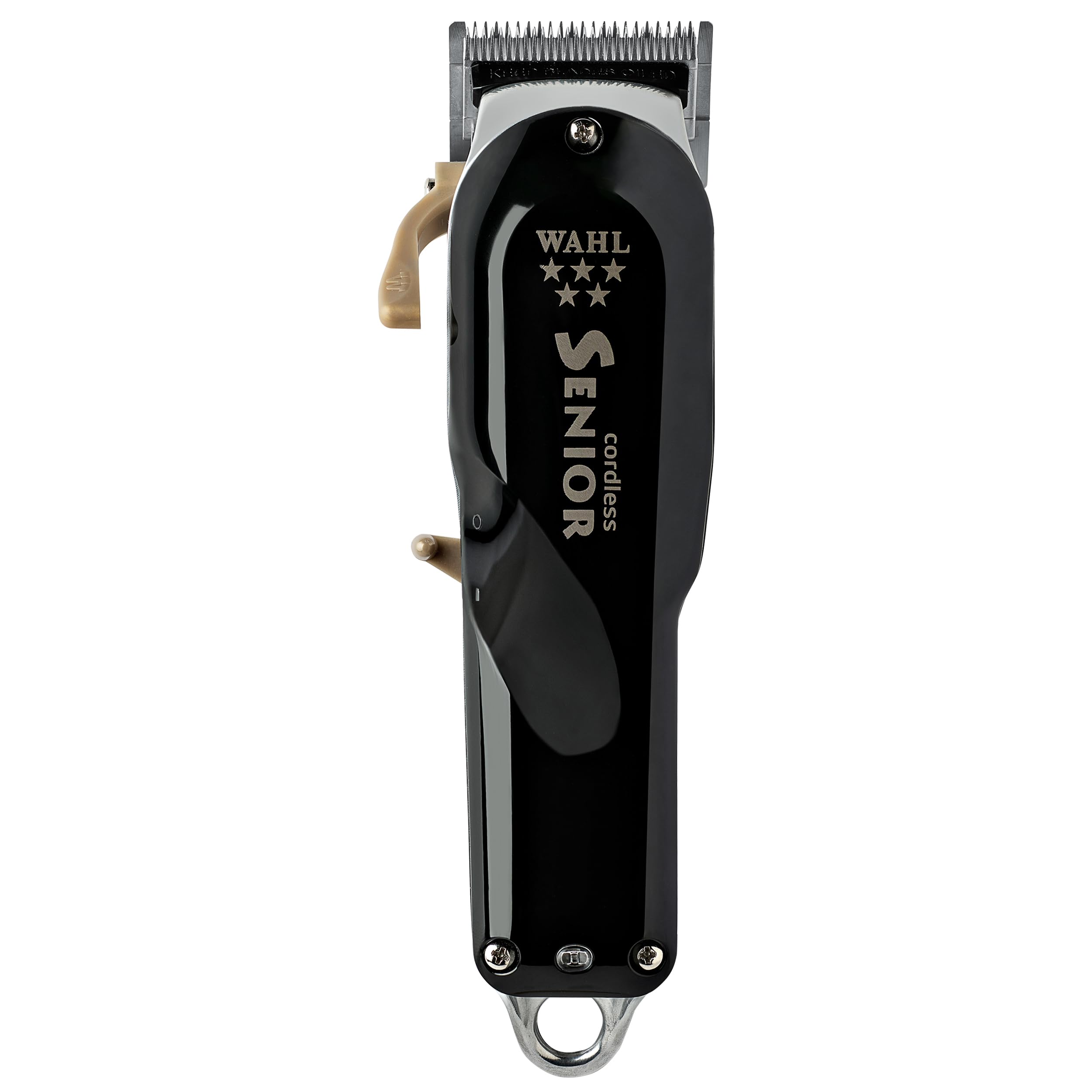 Wahl Professional 5 Star Cordless Senior Clipper front view for precise fades and comfortable grip.