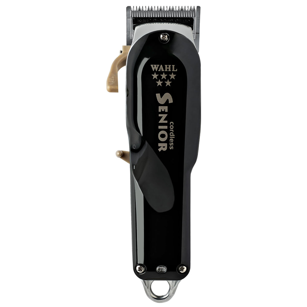 Wahl Professional 5 Star Cordless Senior Clipper front view for precise fades and comfortable grip.