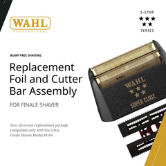 Wahl Professional 5 Star Finale cutter bar assembly showing precise edge.