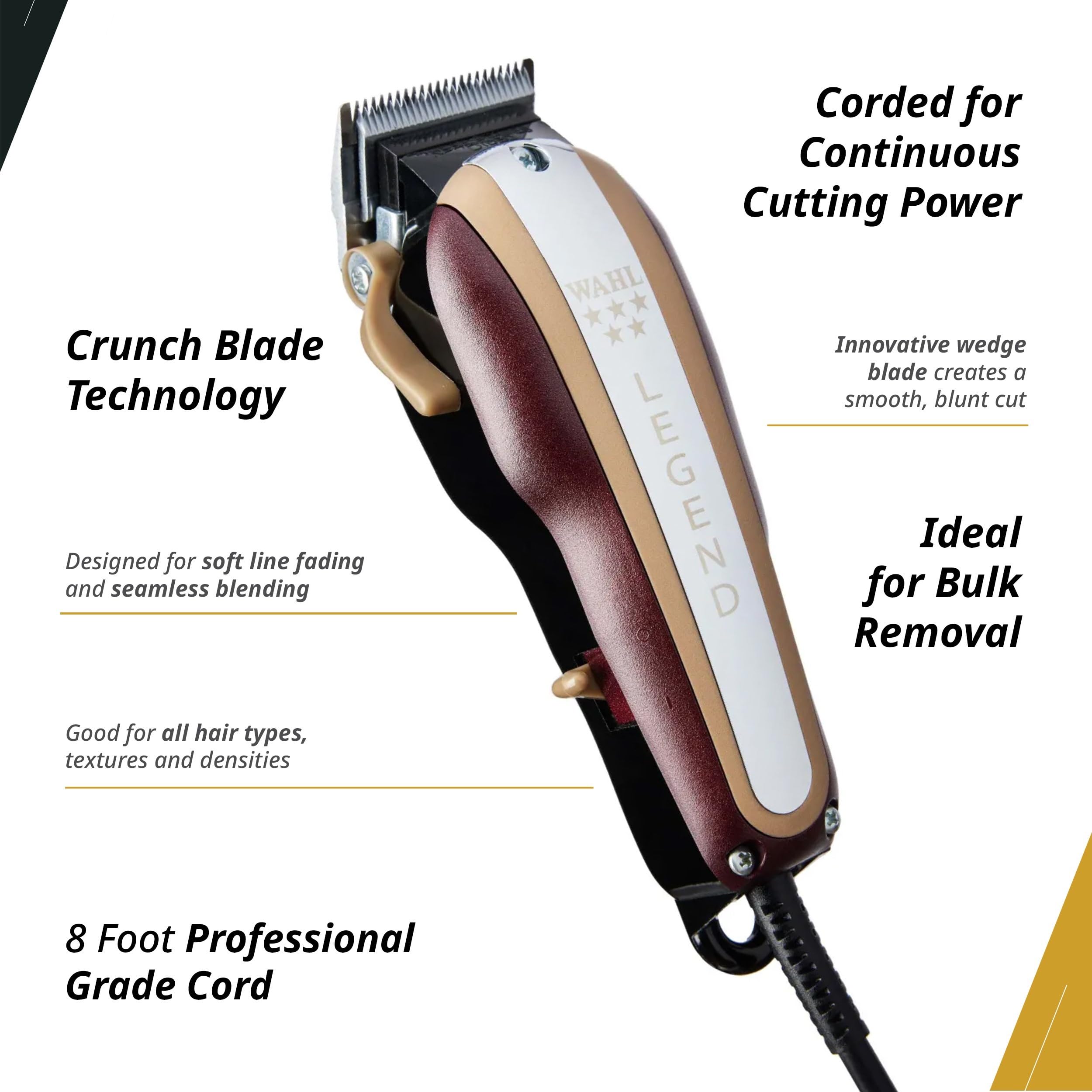 Wahl Professional 5 Star Legend taper lever close-up to customize length and fade range