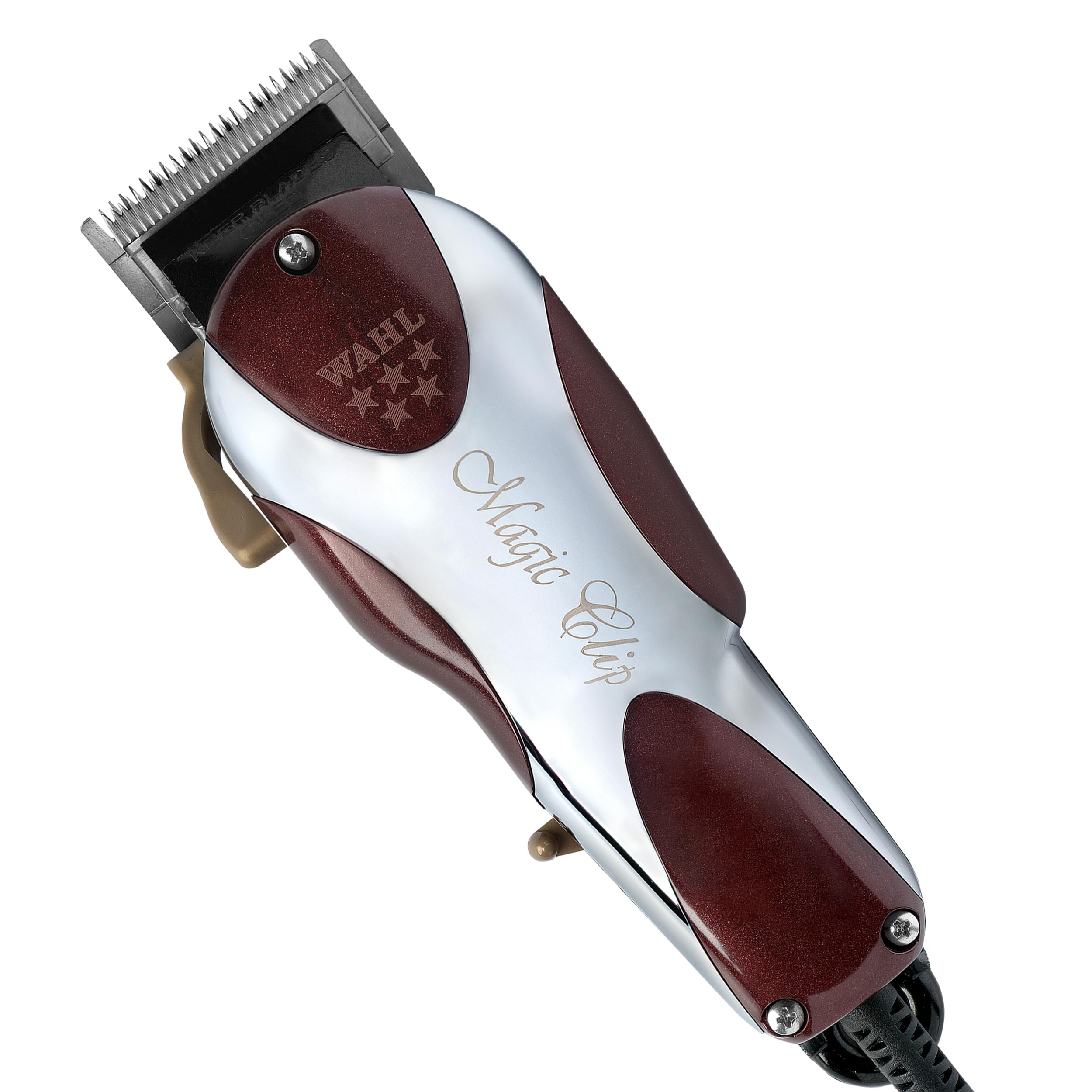 Wahl Professional 5-Star Magic Clip closeup shows precise fade capability for clean looks.