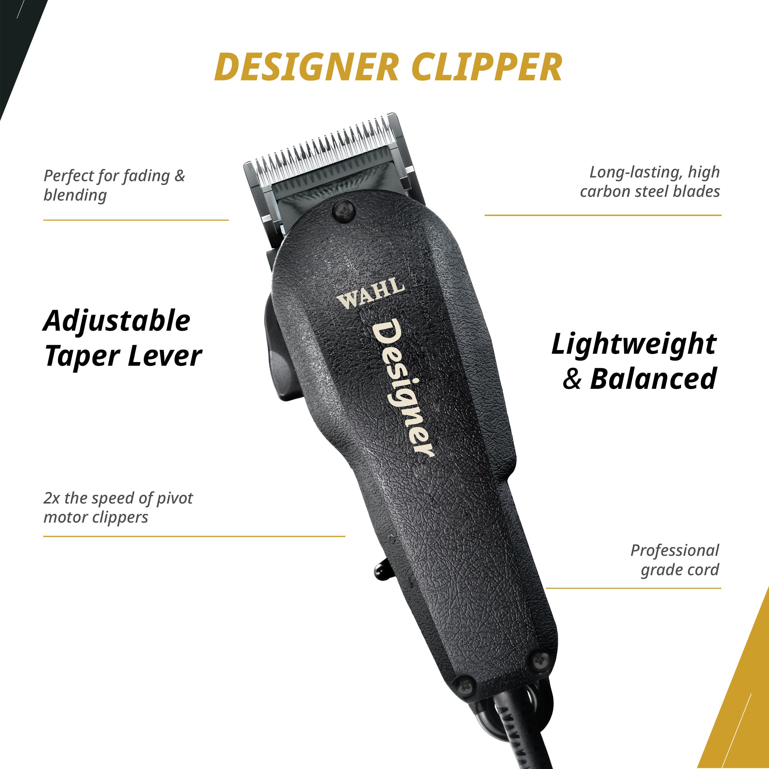Wahl Professional All Star Combo taper lever close-up for adjustable precision
