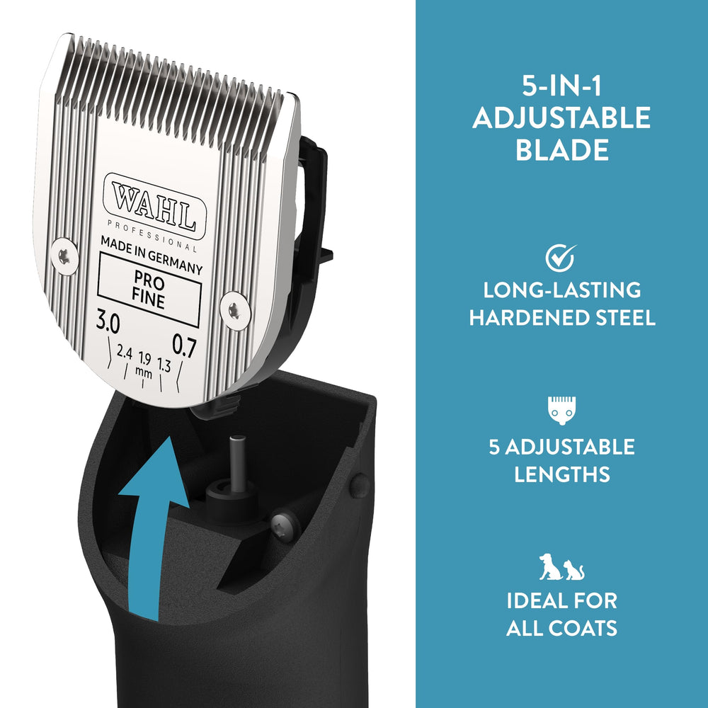 Cooling feature on Wahl 5-in-1 blade demonstrates cool-running performance