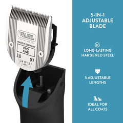 Cooling feature on Wahl 5-in-1 blade demonstrates cool-running performance