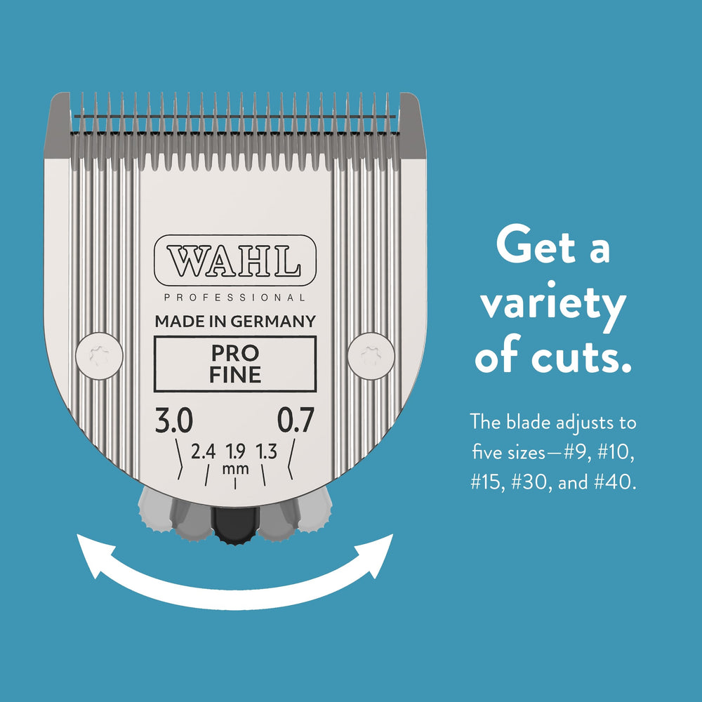 Dog grooming with Wahl 5-in-1 blade emphasizes efficient coat trimming