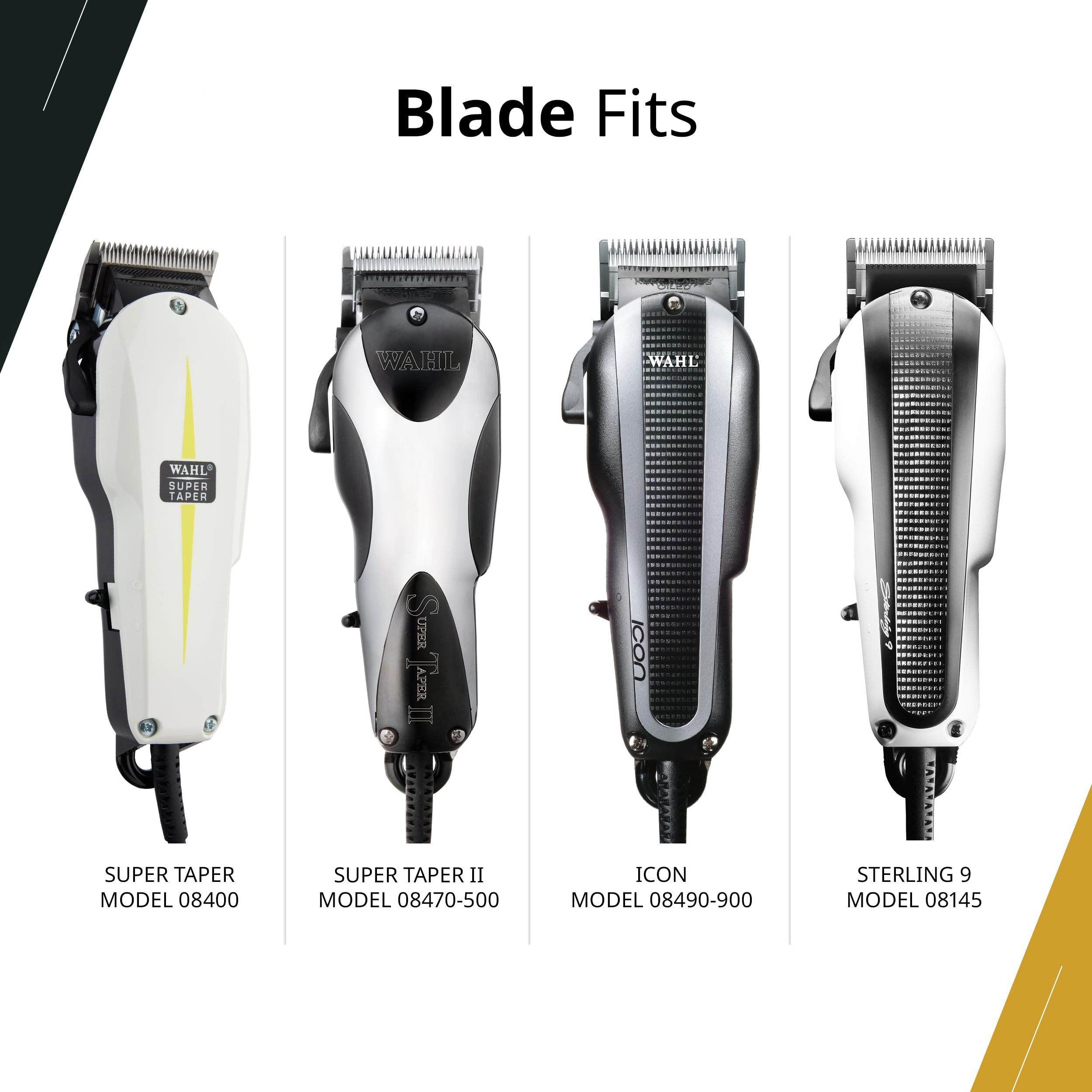 Wahl Professional blade oil and screws included image highlights easy lubrication and secure installation.